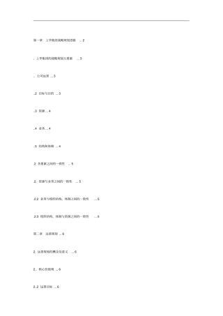 某集团战略规划要素