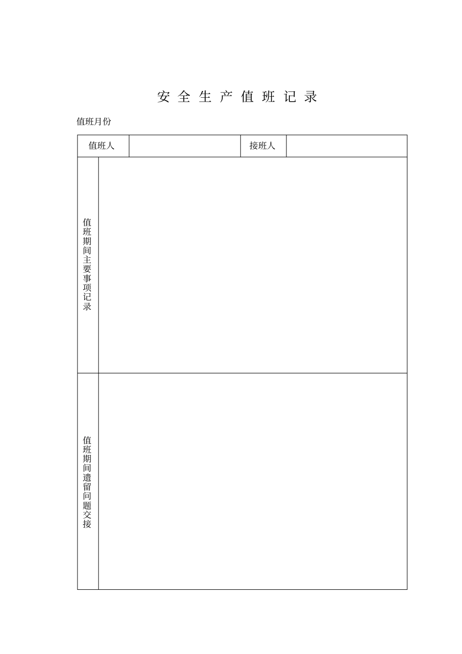 某项目安全生产与文明施工管理实施细则表格_第1页
