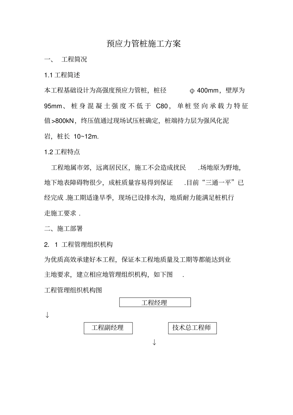 某高速公路预应力管桩施工技术方案_第1页