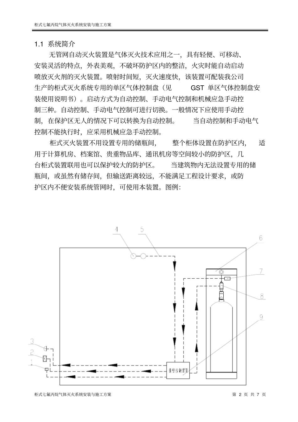 柜式七氟丙烷气体灭火系统安装与施工方案分析_第2页