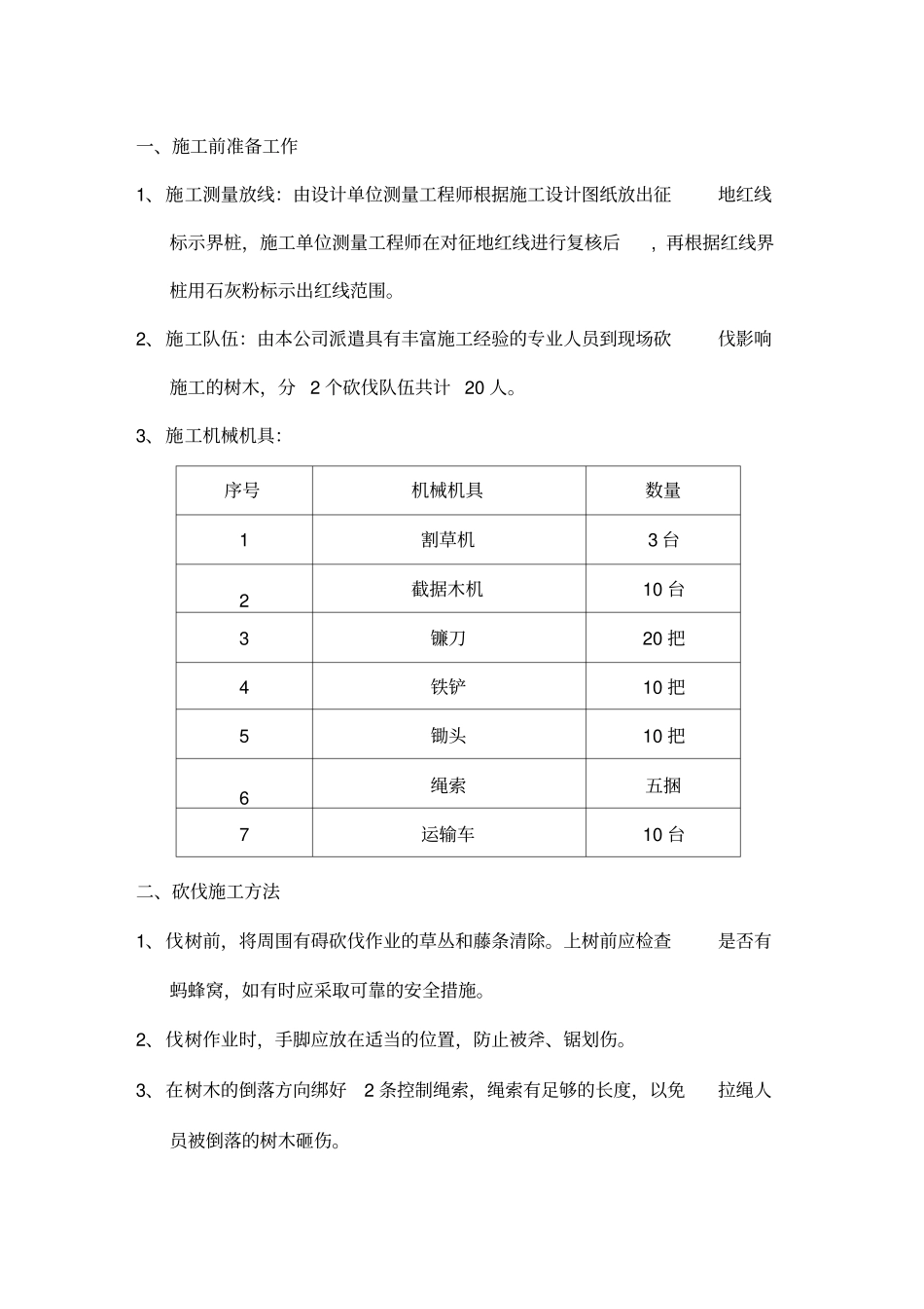 树木砍伐安全专项方案最新版本_第2页