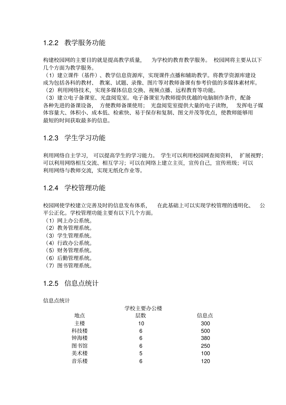 校园网网络系统集成项目设计方案_第2页