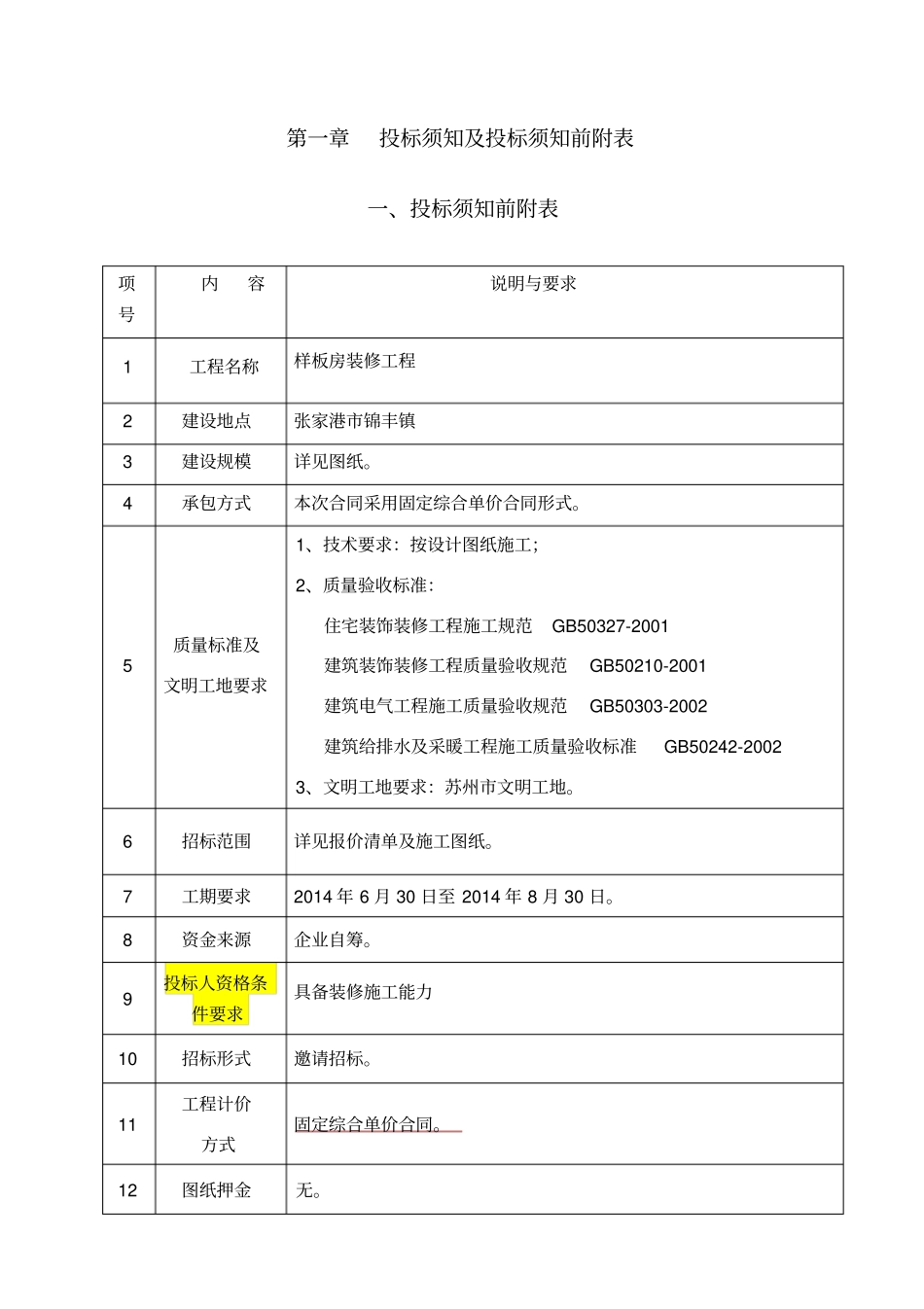 样板房装修招标文件_第2页