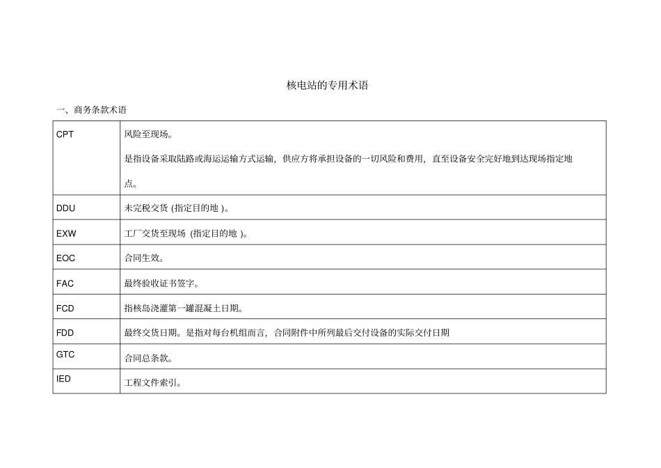 核电站的专用术语_第1页