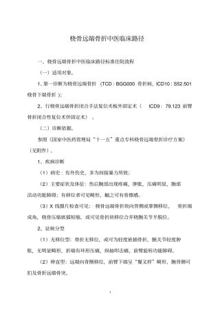 桡骨远端骨折修教学大全整理