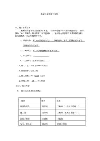 桥梁砼涂装施工方案2015628