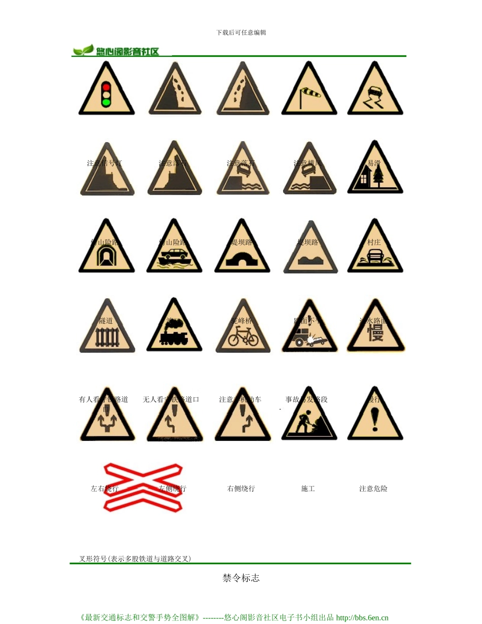 《最新交通标志和交警手势全图解》_第2页