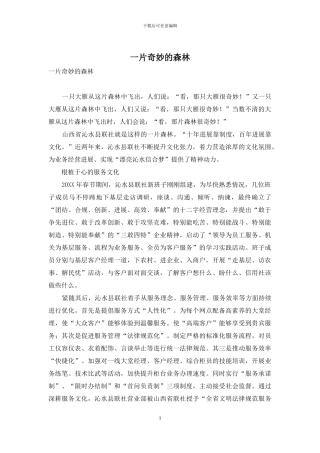 一片神奇的森林