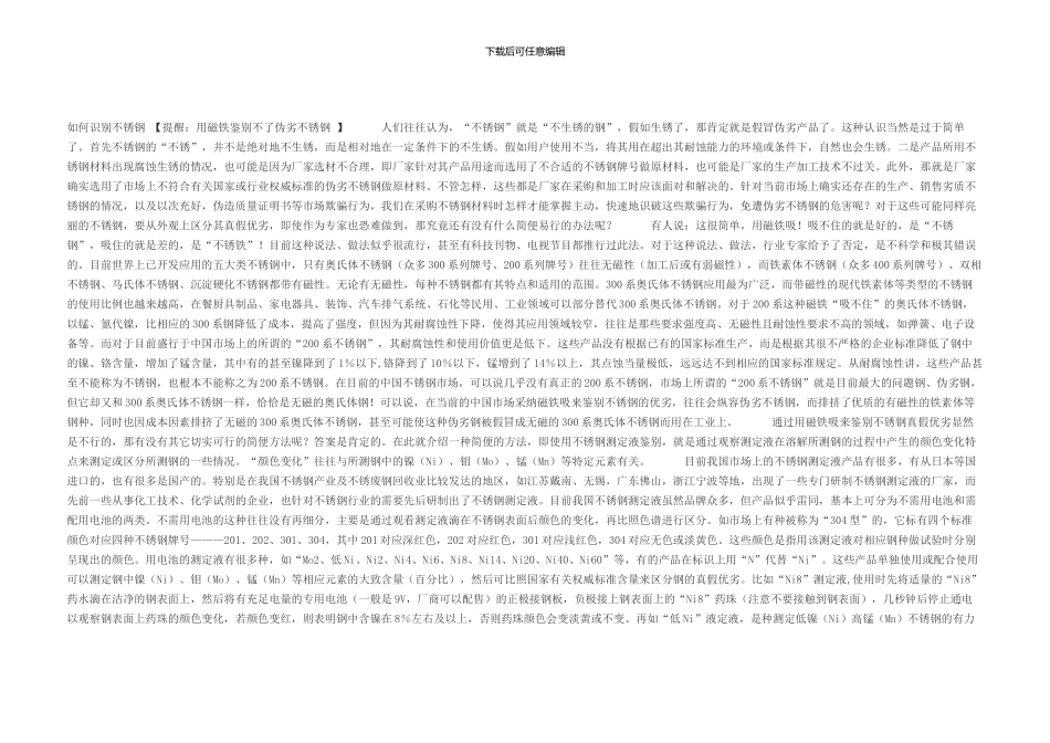 不锈钢检测液_第1页