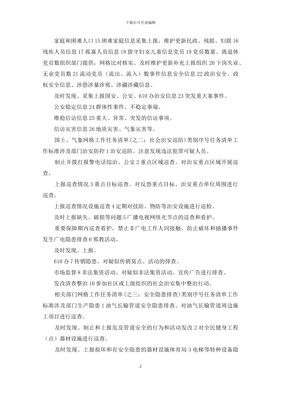 专职网格员工作任务清单_第2页