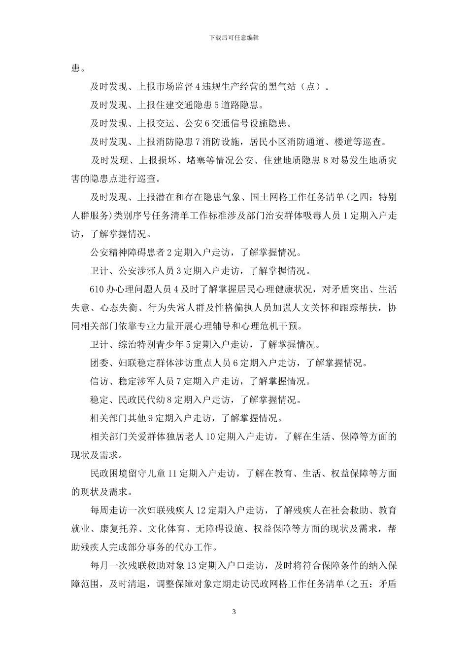 专职网格员工作任务清单_第3页