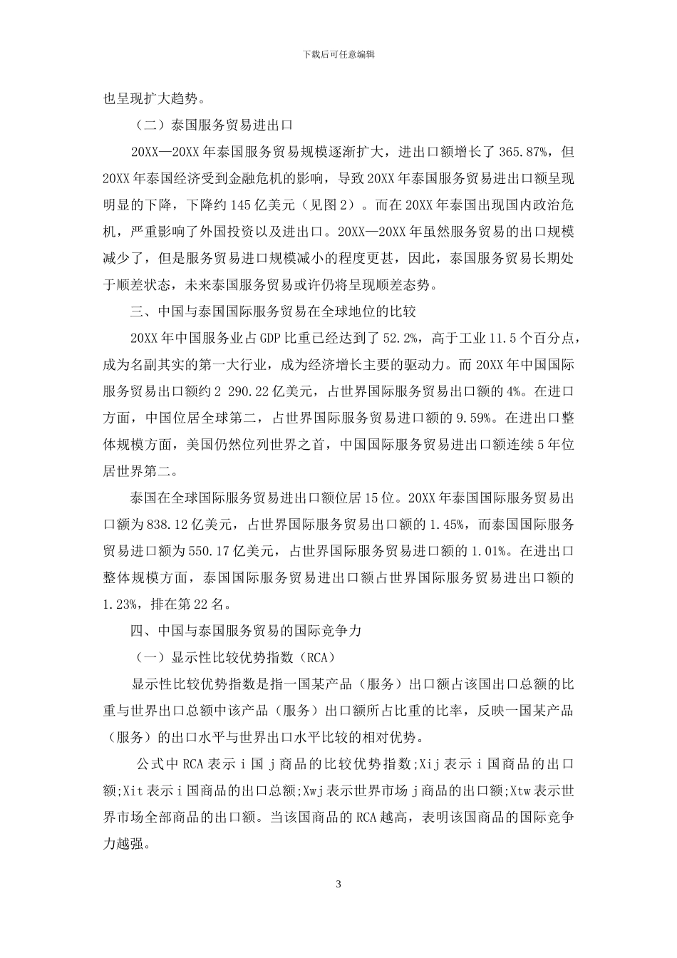 中国与泰国国际服务贸易发展比较研究_第3页