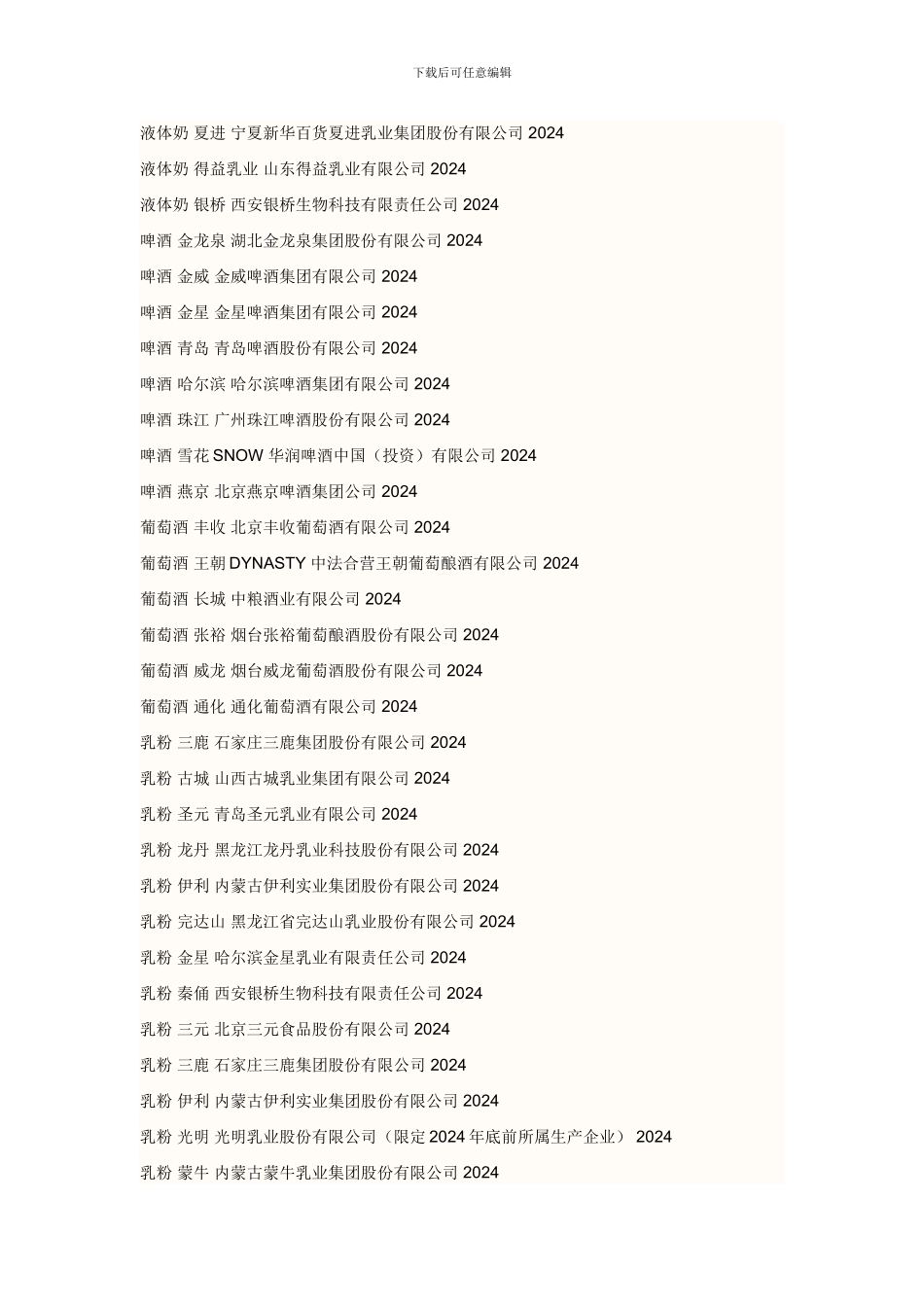 中国名牌食品_第3页