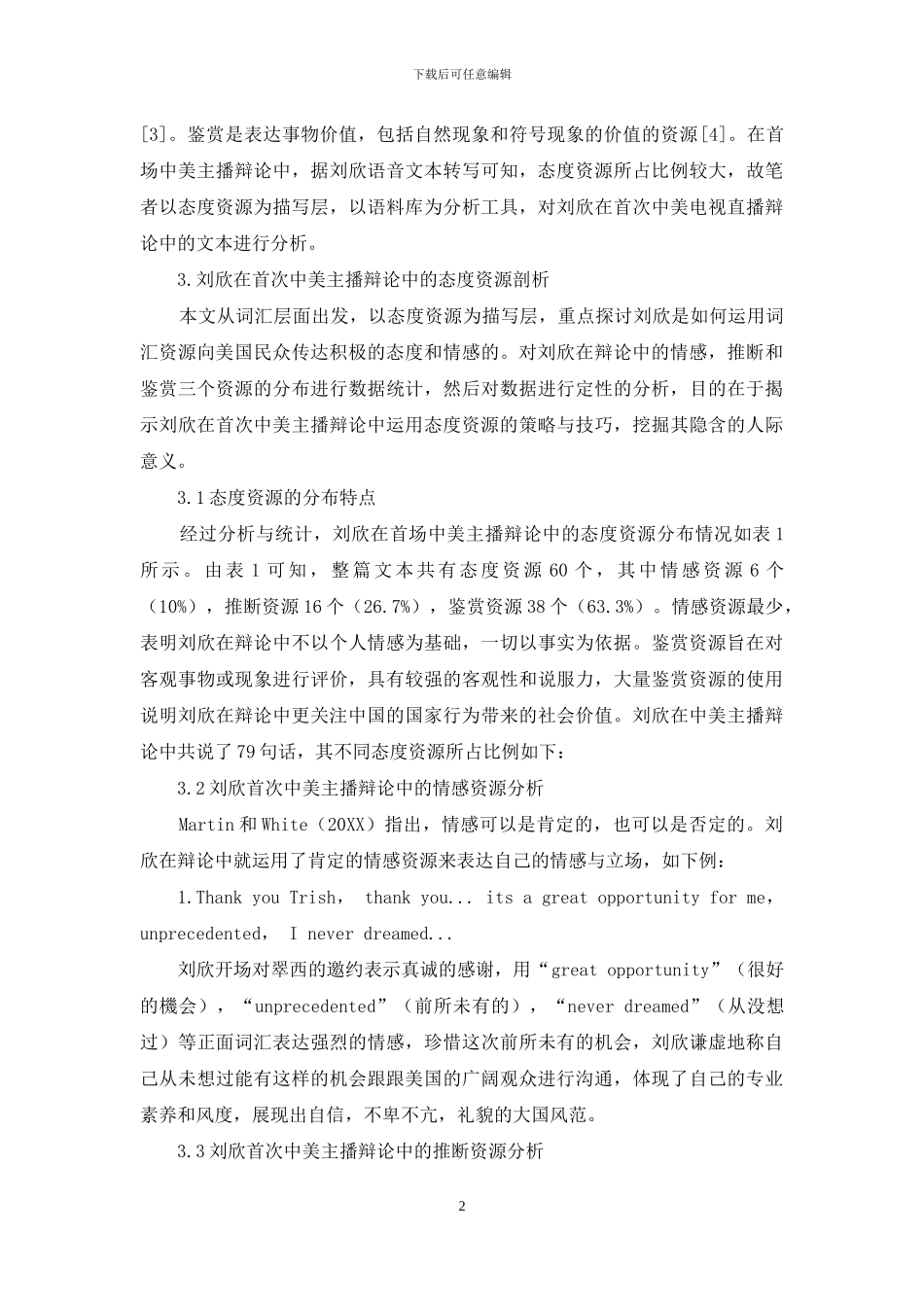 中美主播跨洋对话的态度资源分析_第2页