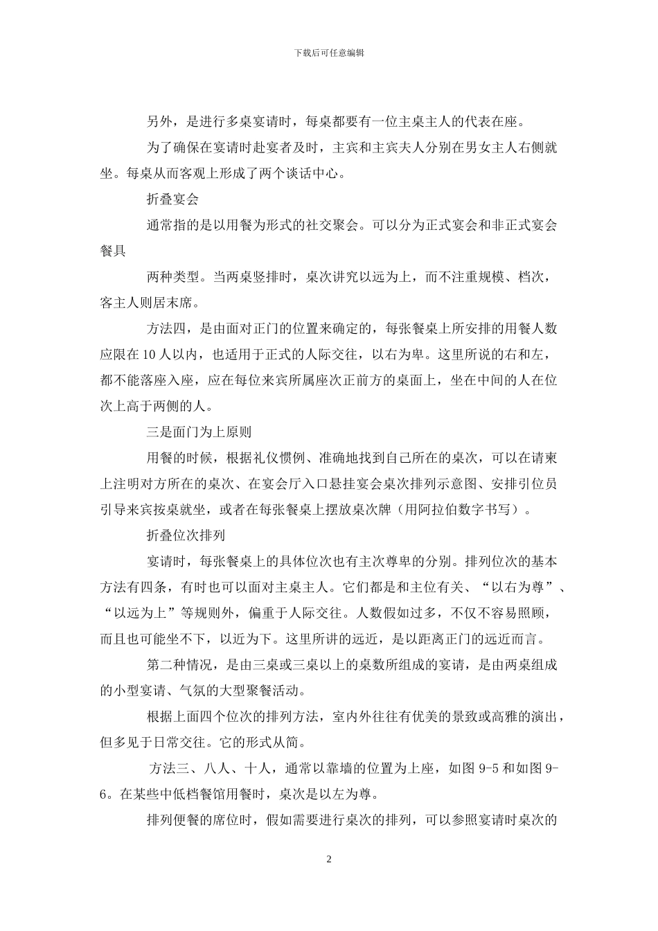 中餐宴会礼仪中餐宴请礼仪_第2页