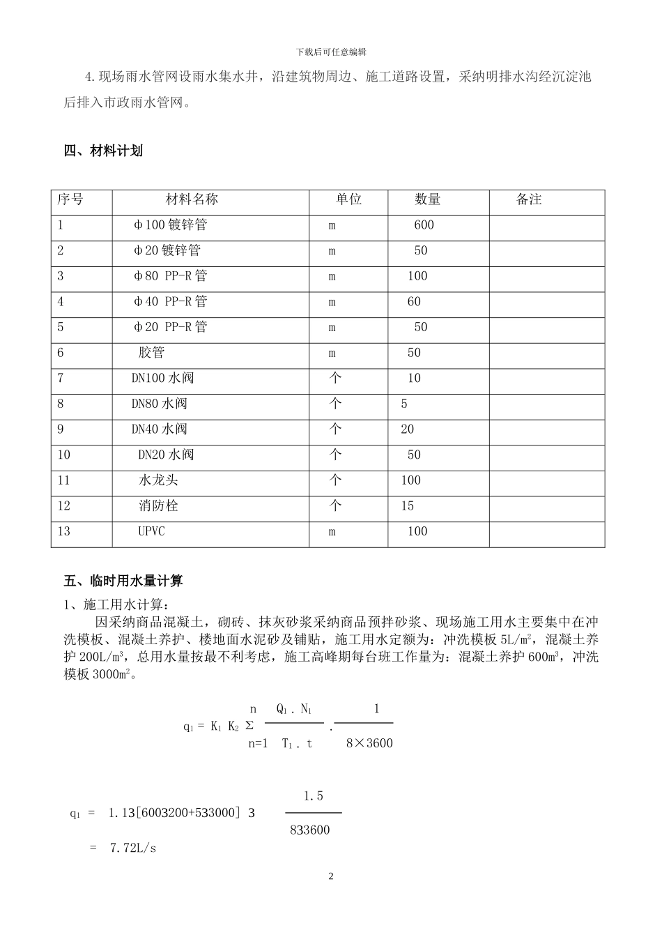 临时用水方案_第2页
