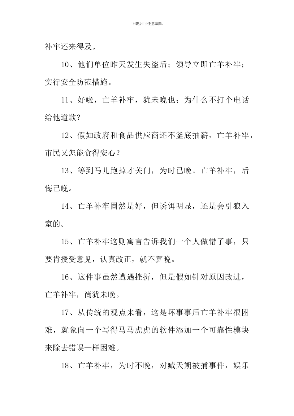 亡羊补牢造句-1_第2页