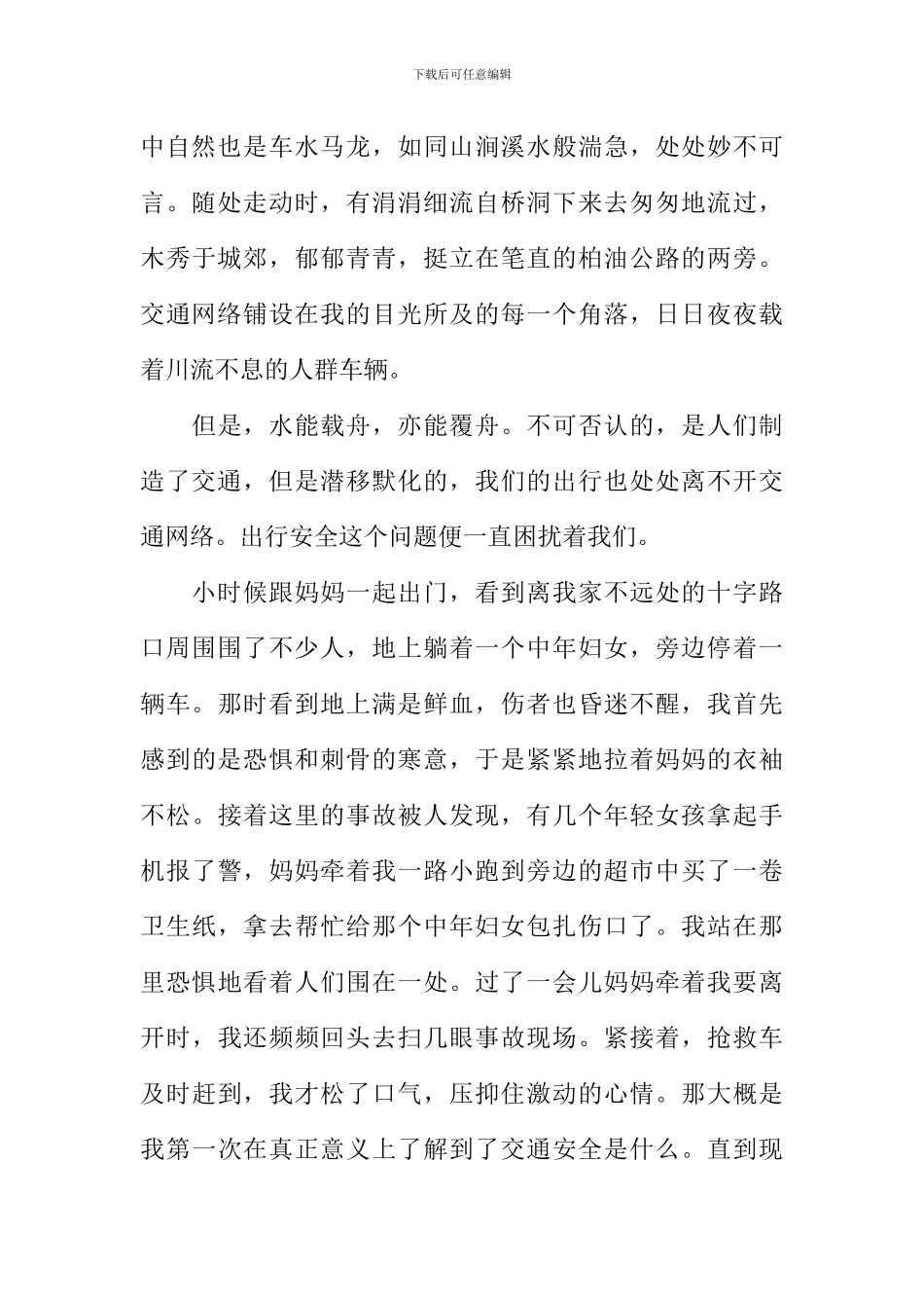 交通安全伴我成长作文_第2页