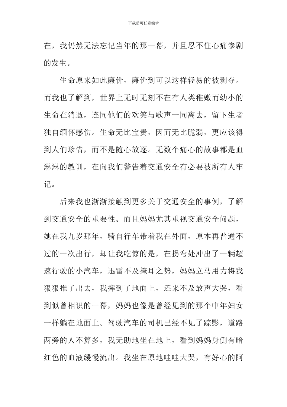 交通安全伴我成长作文_第3页
