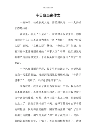 今天我当家作文-2
