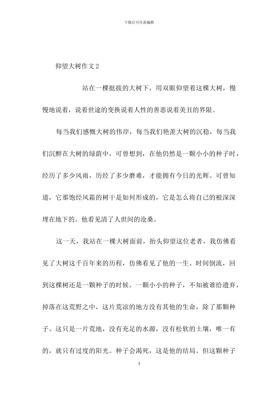仰望大树作文_第3页