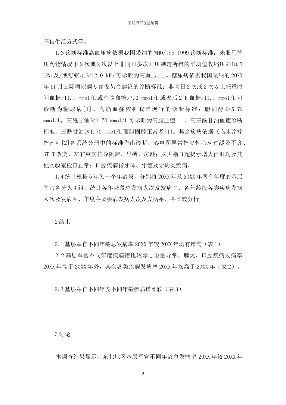 优秀基层军官主要事迹-东北地区基层军官疾病谱调查及相关因素分析_第2页