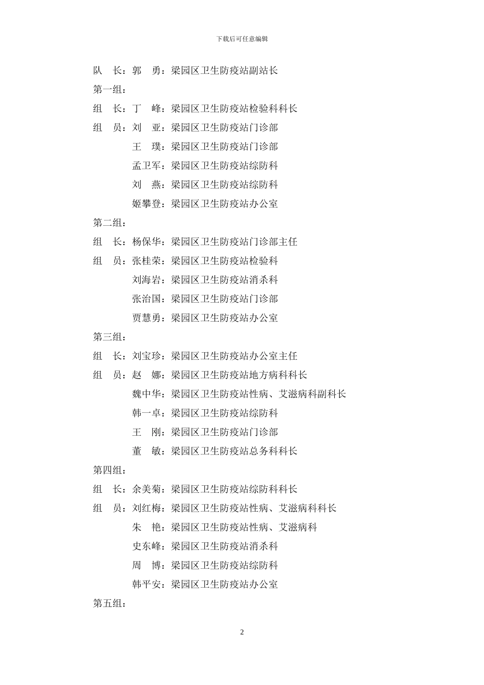 传染病疫情管理项组织制度_第2页