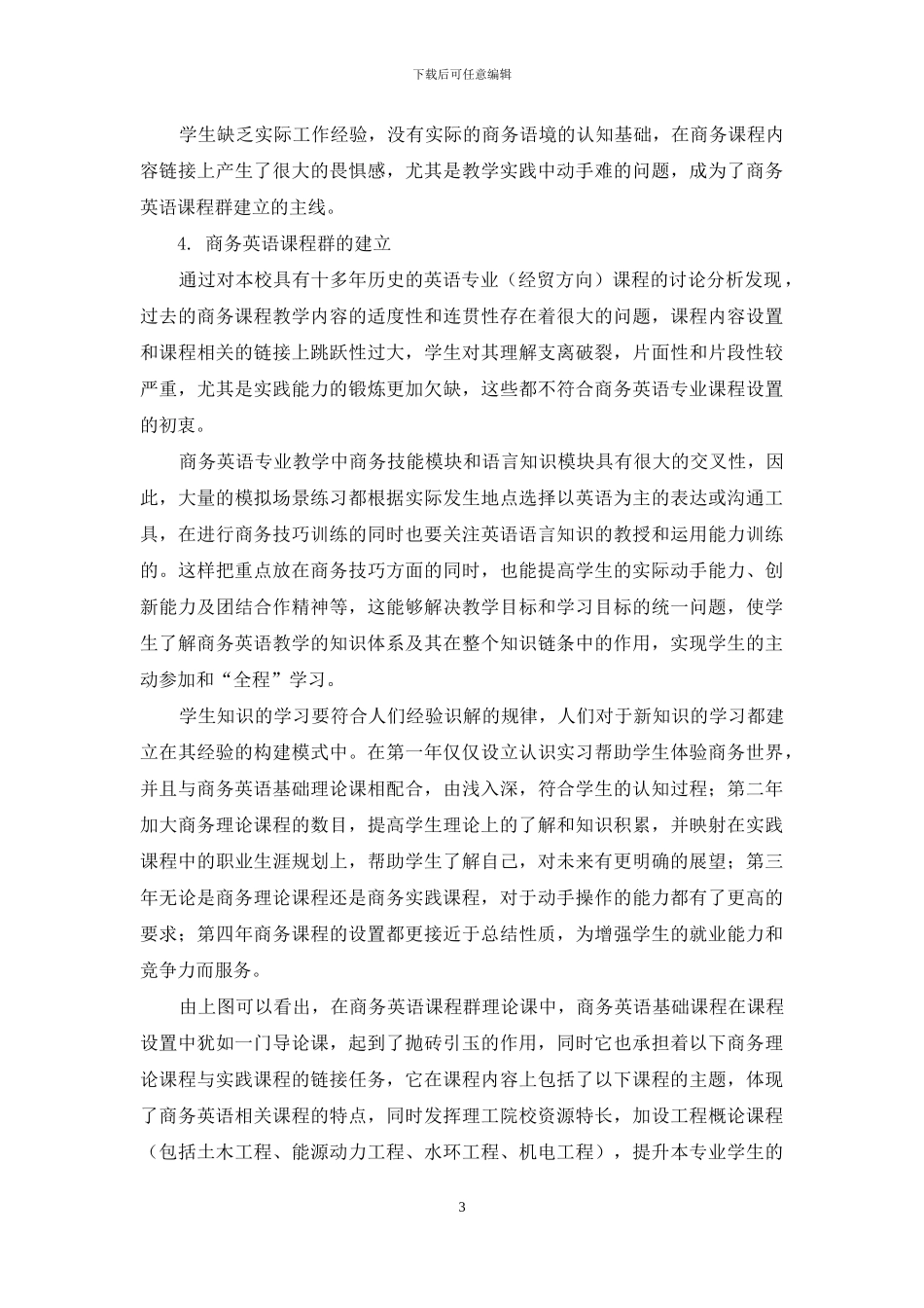 体验式教学理论指导下商务英语课程群的建立_第3页
