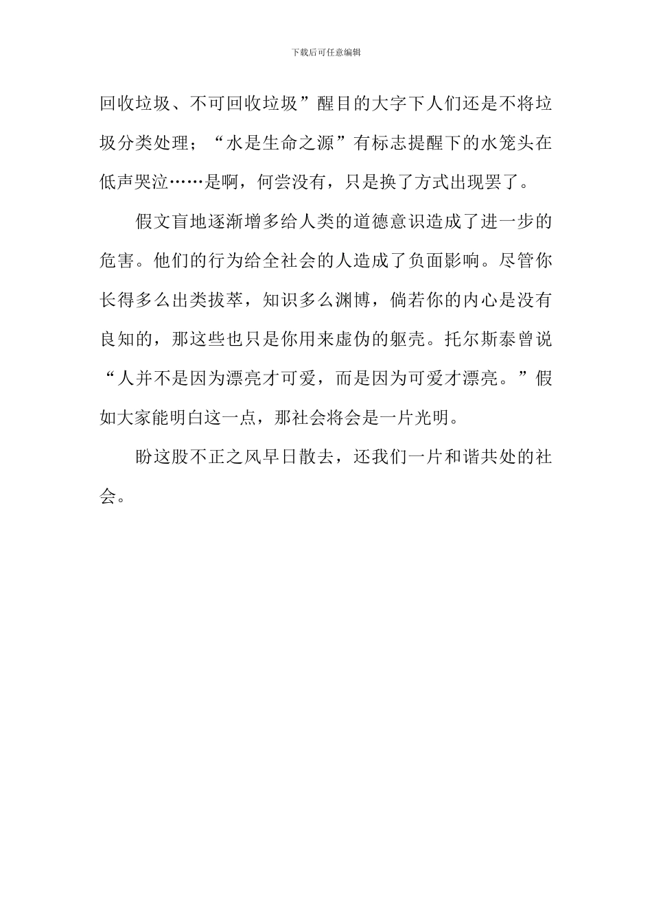 假文盲作文600字-4_第2页