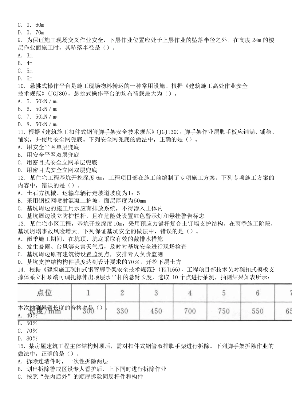 2020年中级安全工程师考试《建筑施工安全》真题及答案_第2页