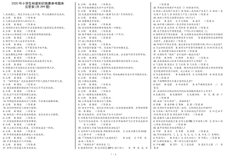 2020年小学生科普知识竞赛参考题库及答案(共299题)