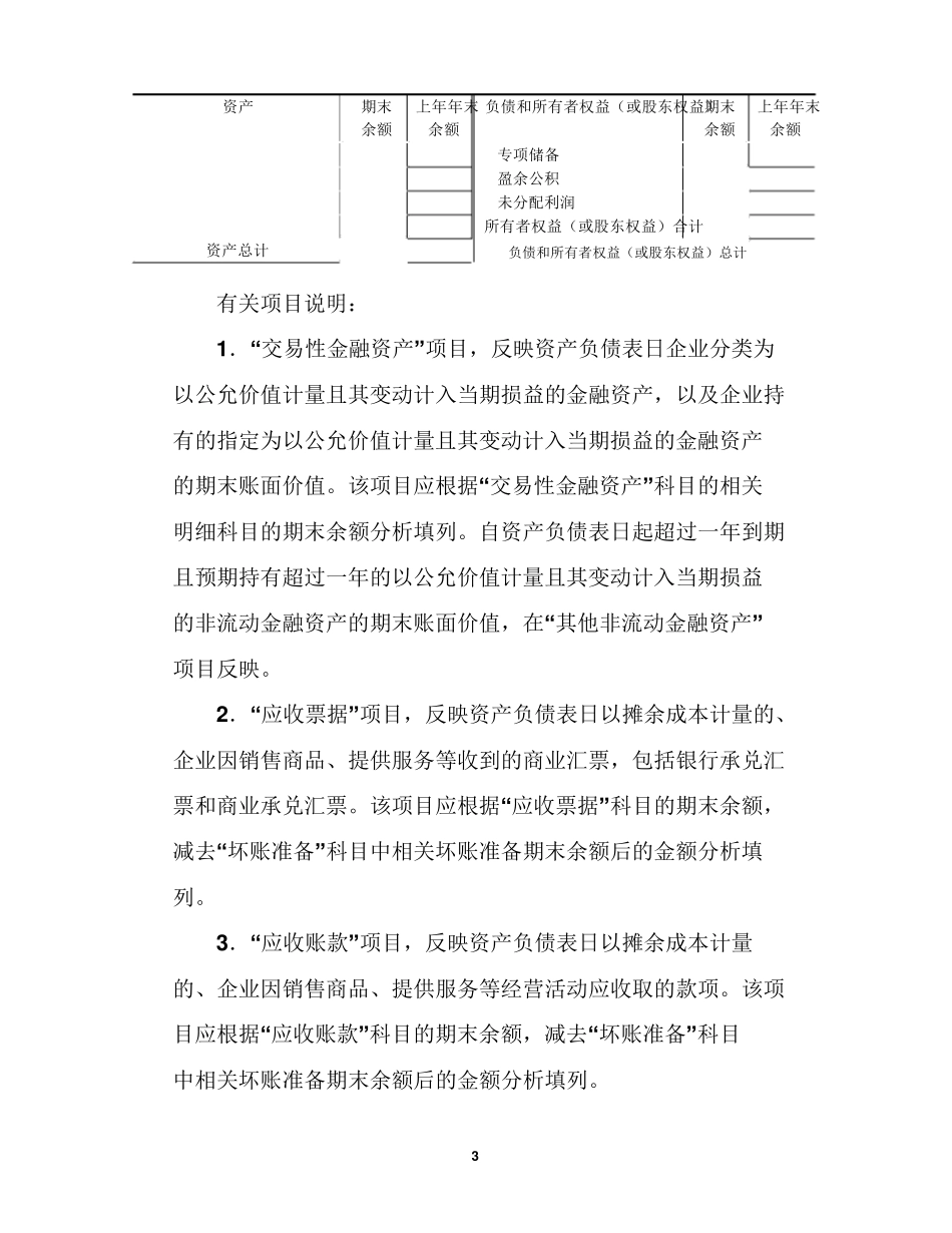 2020年最新一般企业财务报表格式_第3页