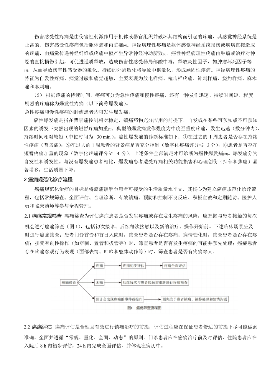 2020年版成人癌症疼痛诊疗规范_第2页