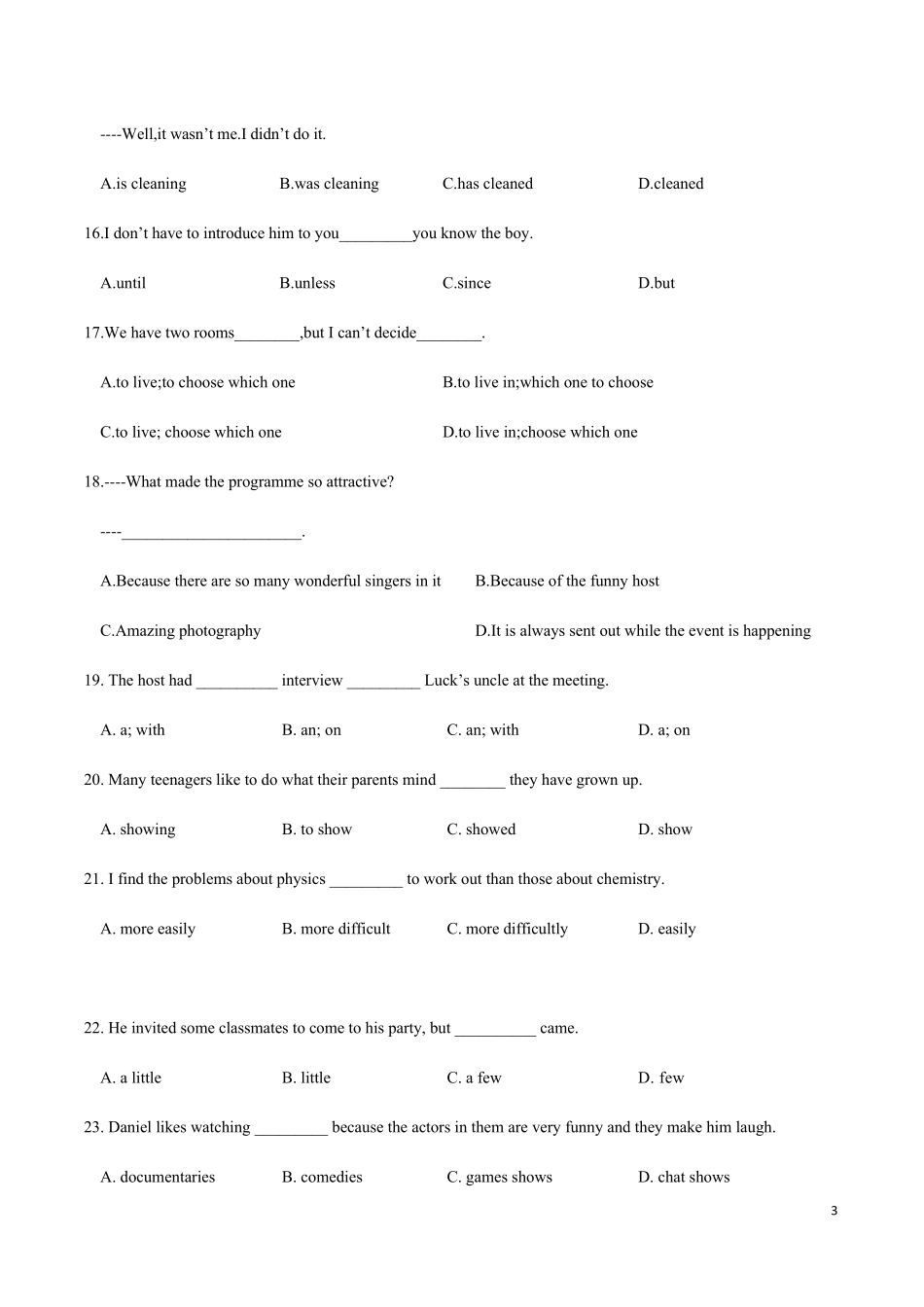 2020年牛津译林版九年级上册英语9AUnit6易错题整理(word版含答案)_第3页
