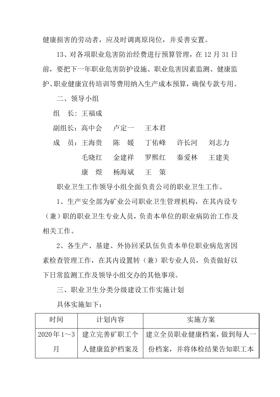 2020年职业病防治工作计划_第3页