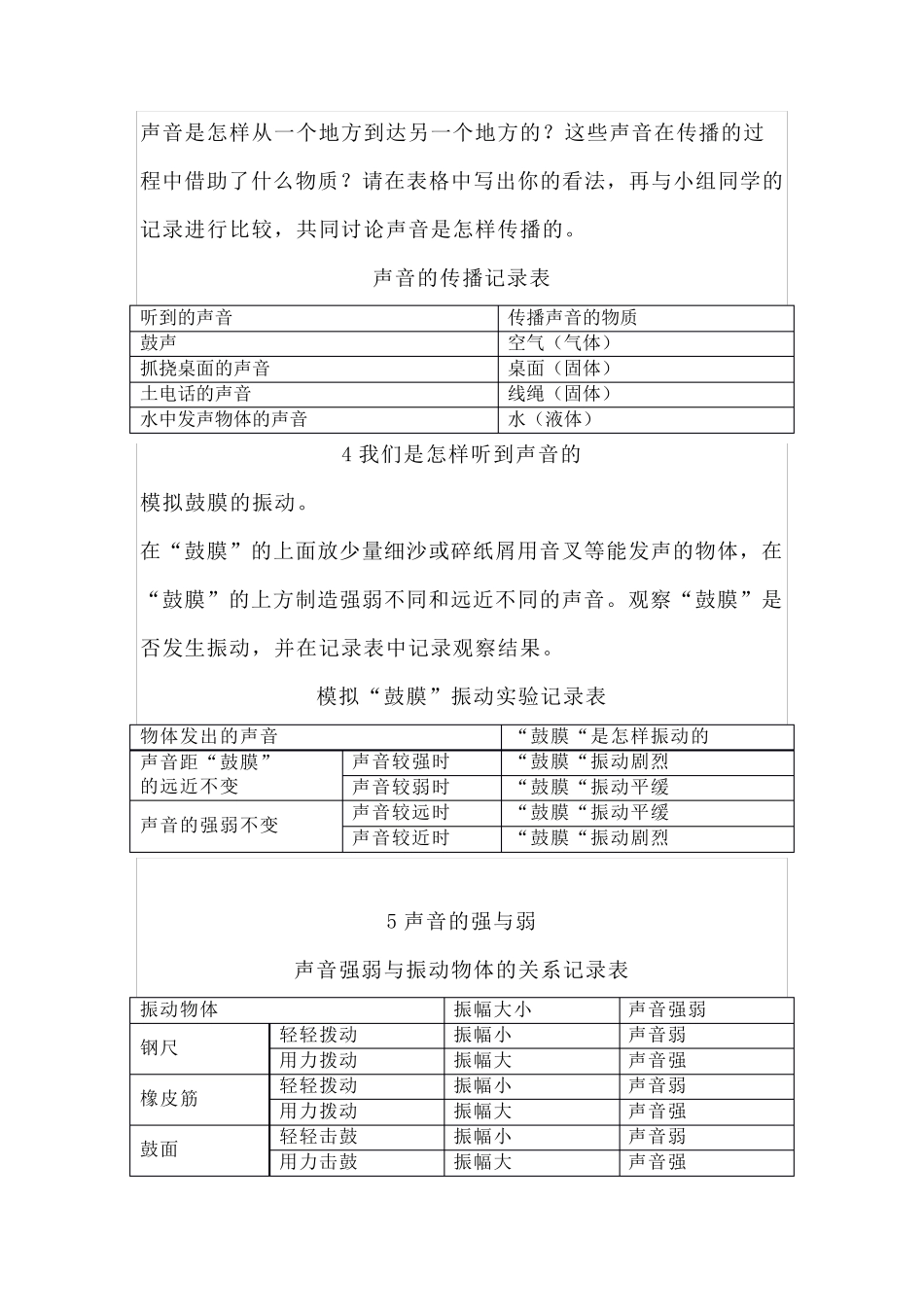2020秋教科版四年级科学上册学生活动手册参考答案_第2页