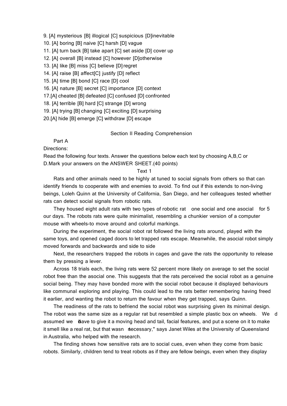 2020考研英语二真题附答案解析_第2页