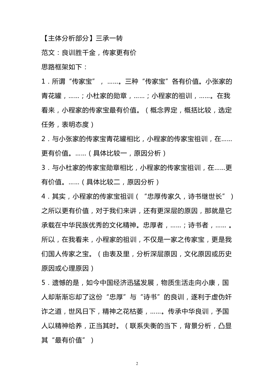 2020高考任务驱动型作文高分模式及范文_第2页