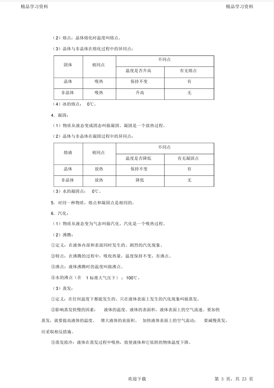 2021初中物理重点知识点汇总(中考必备)_第3页