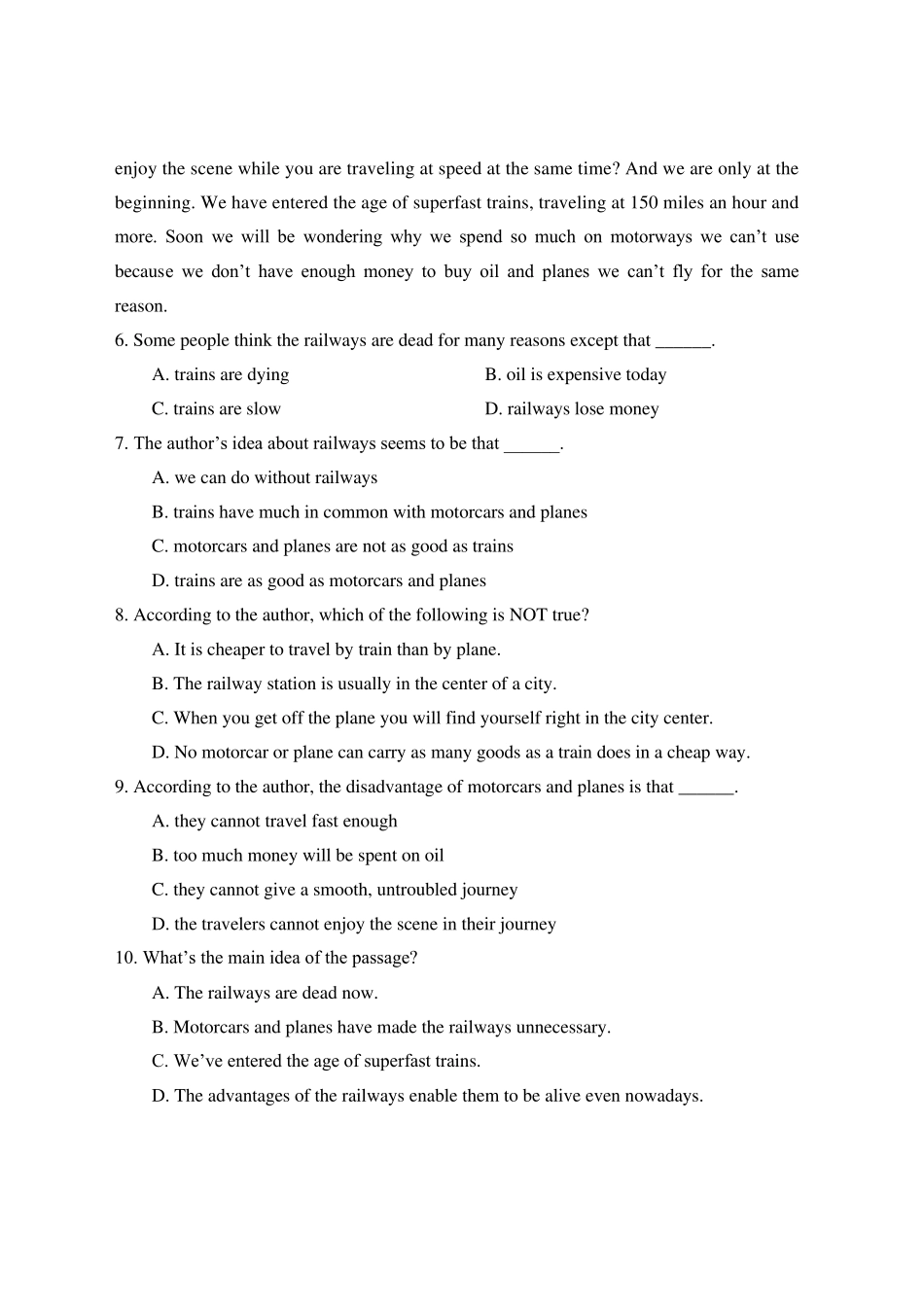2021年河南专升本公共英语真题解析学生版_第3页