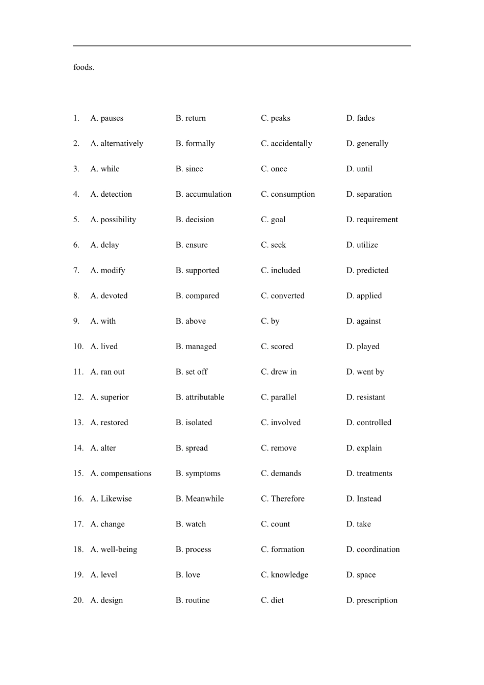 2021年考研英语一真题及参考答案_第2页