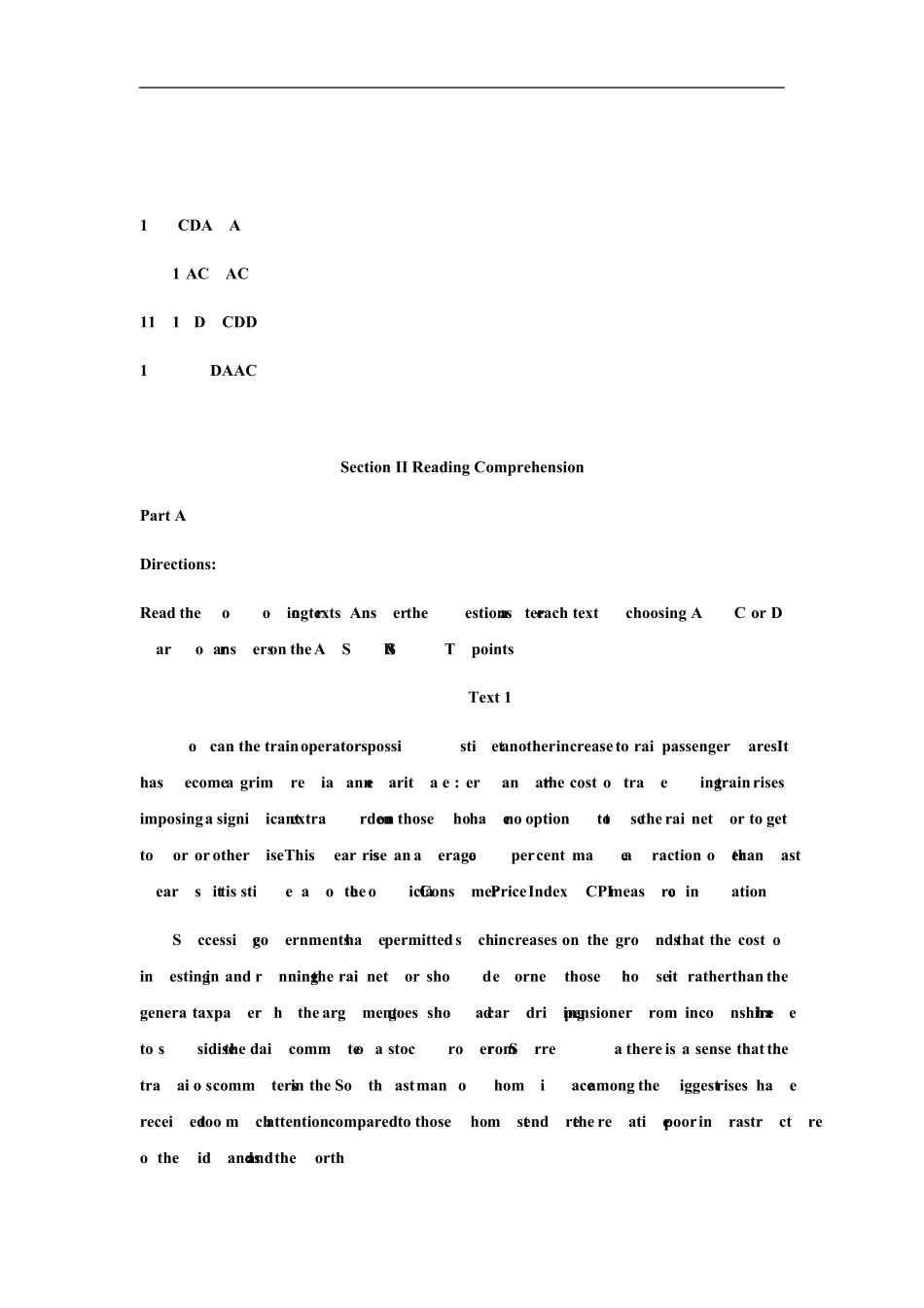 2021年考研英语一真题及参考答案_第3页