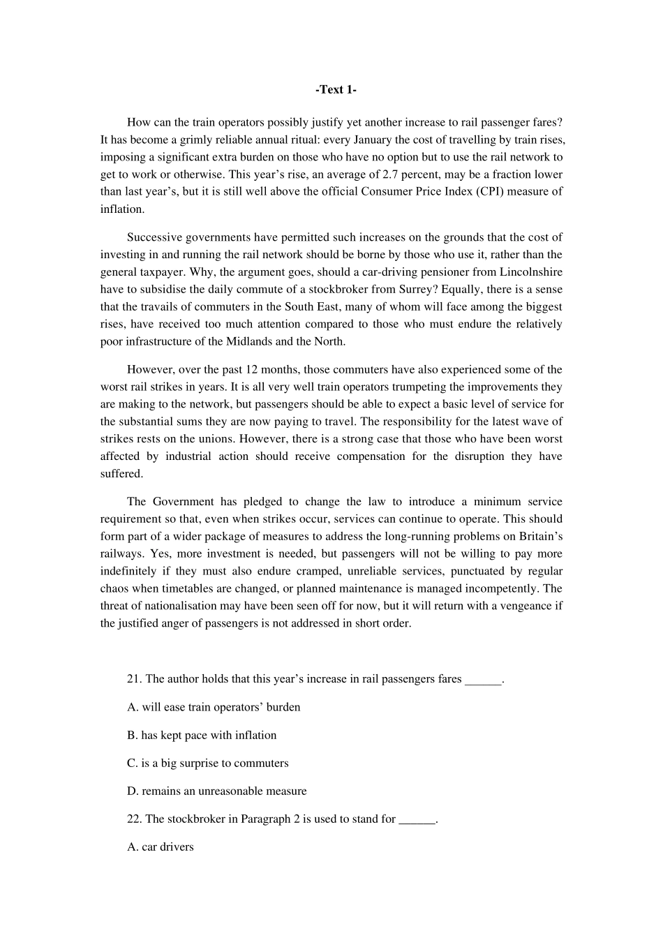 2021年考研英语真题及答案解析_第3页