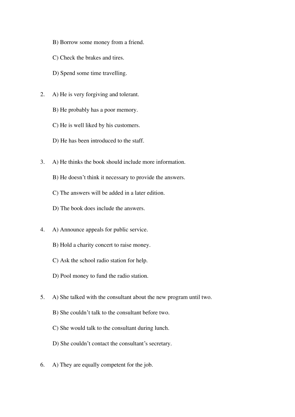 2022年6月大学英语六级CET6真题试卷及答案详解_第2页