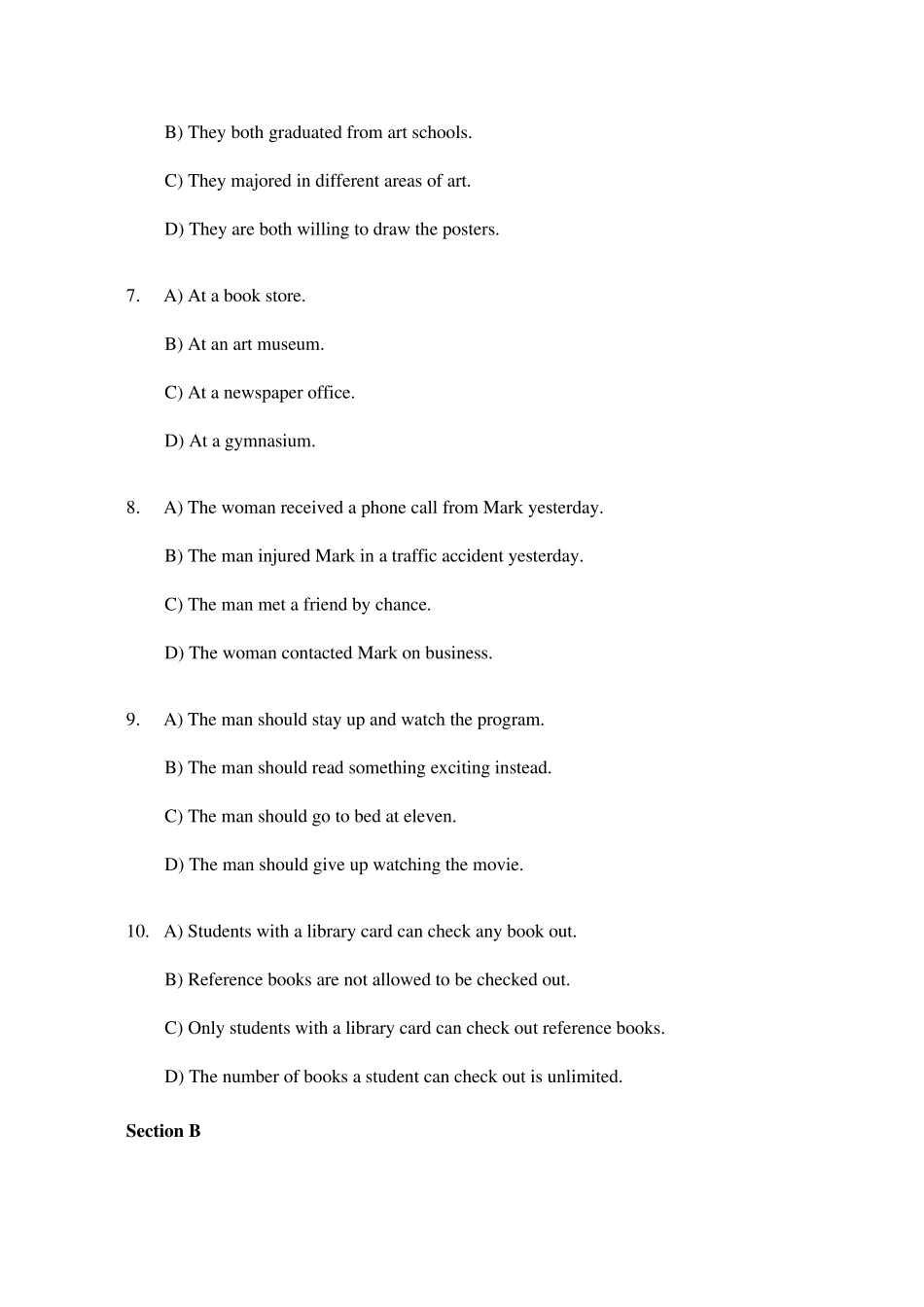2022年6月大学英语六级CET6真题试卷及答案详解_第3页