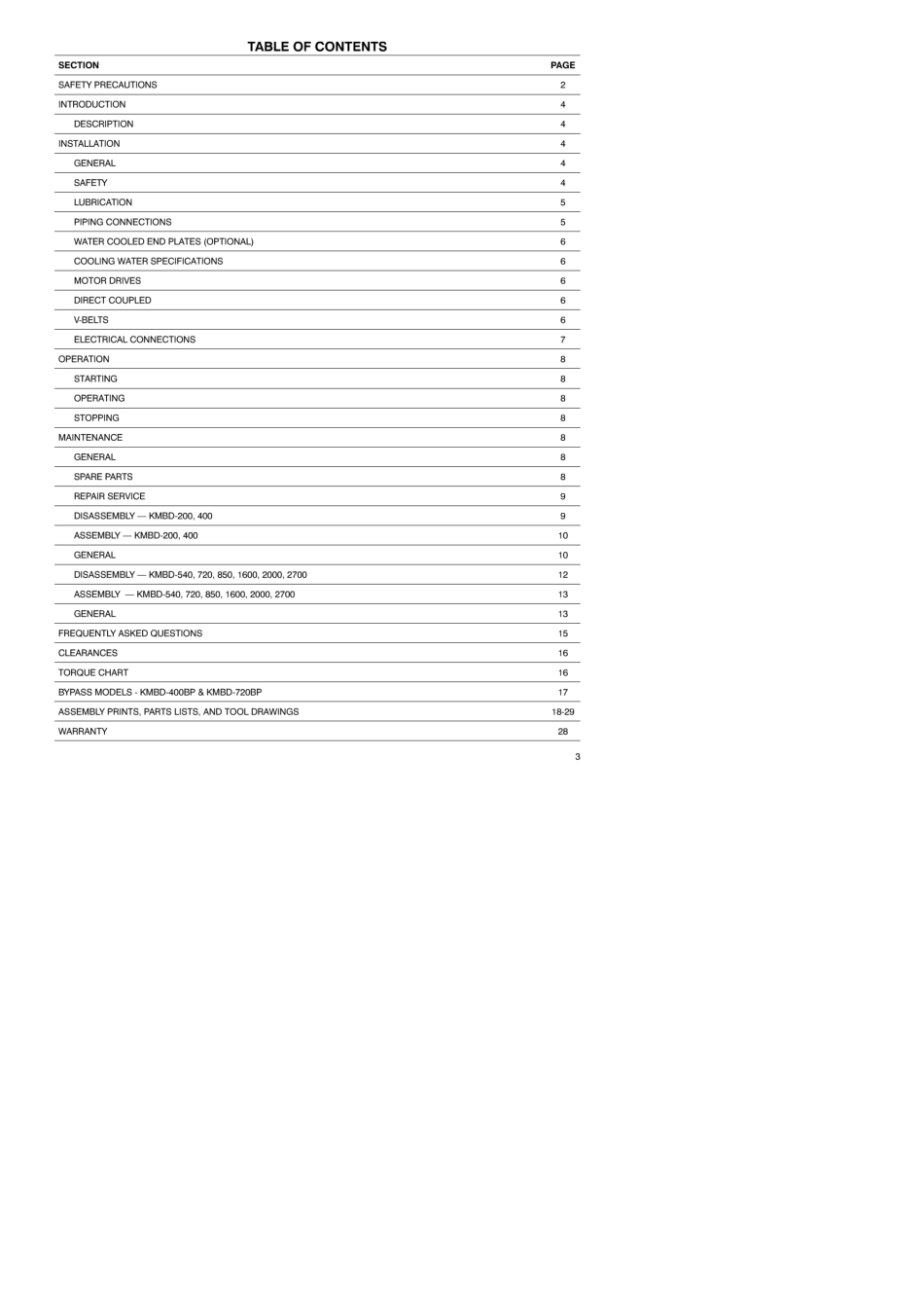 KINNEY罗茨真空泵说明书_第3页
