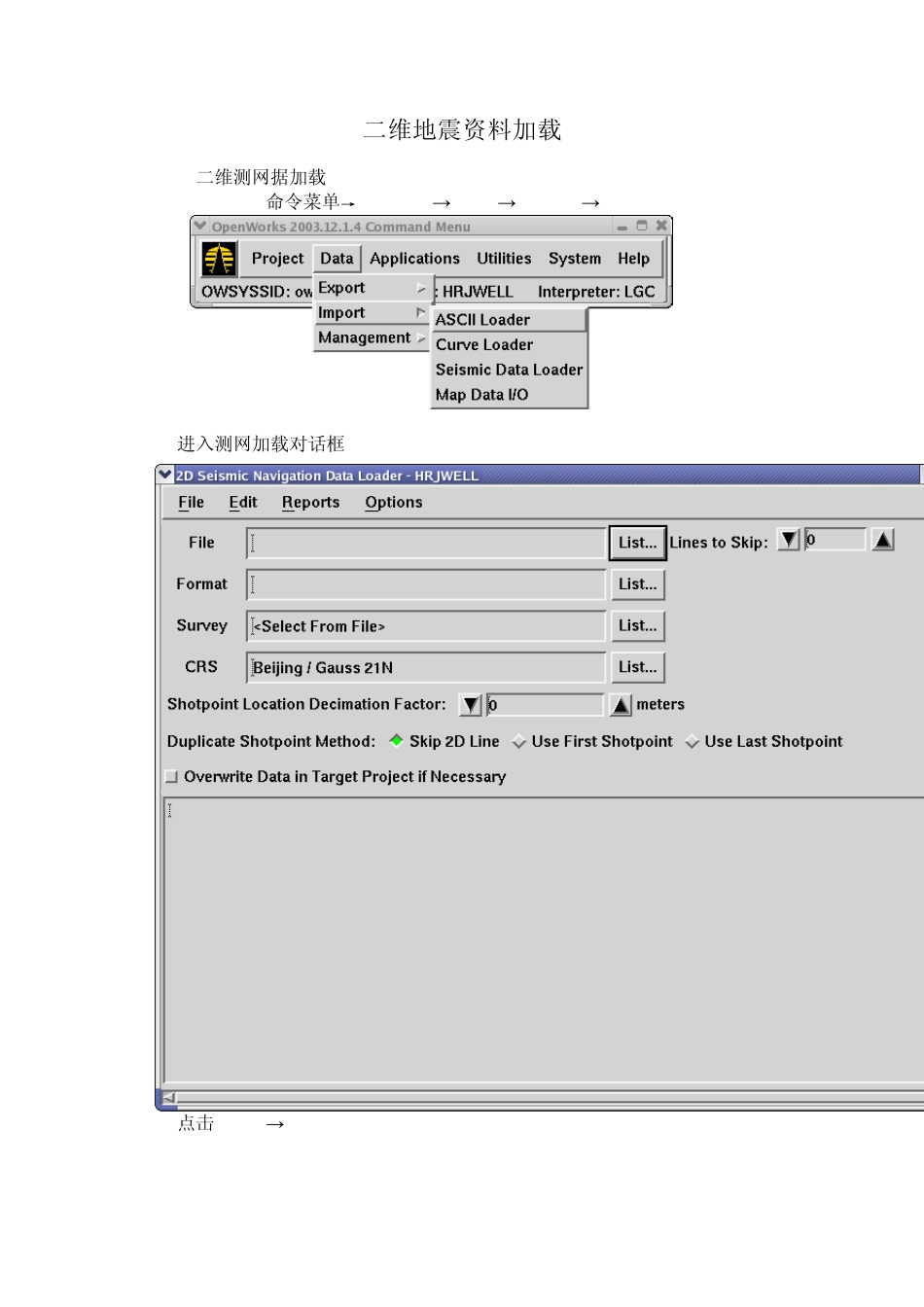 landmark二维地震资料加载_第1页