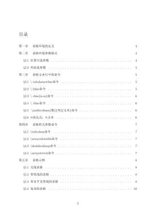 LaTeX表格制作