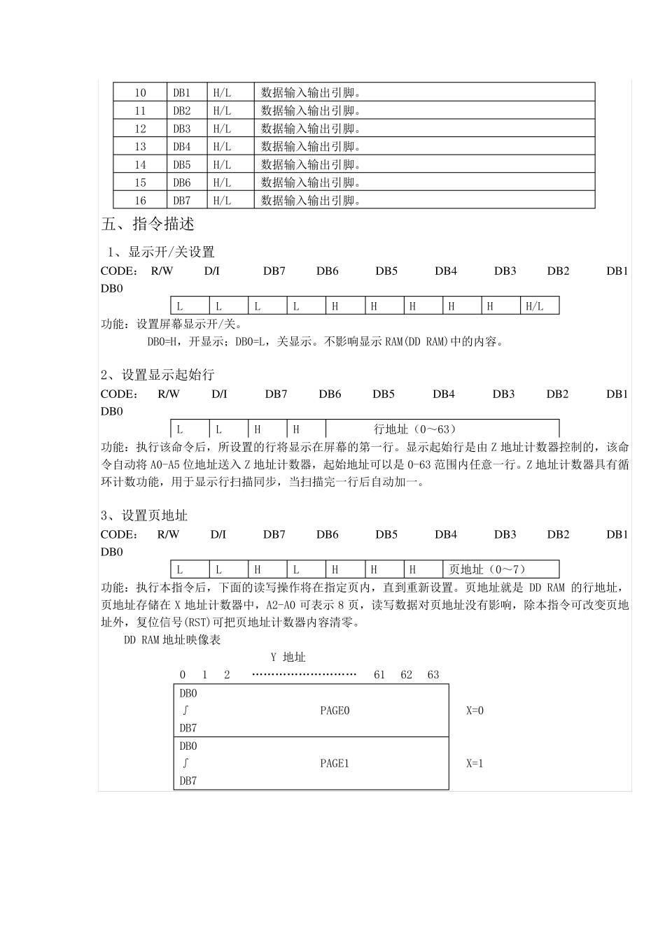 LCD12864液晶显示原理+电路图+程序_第2页