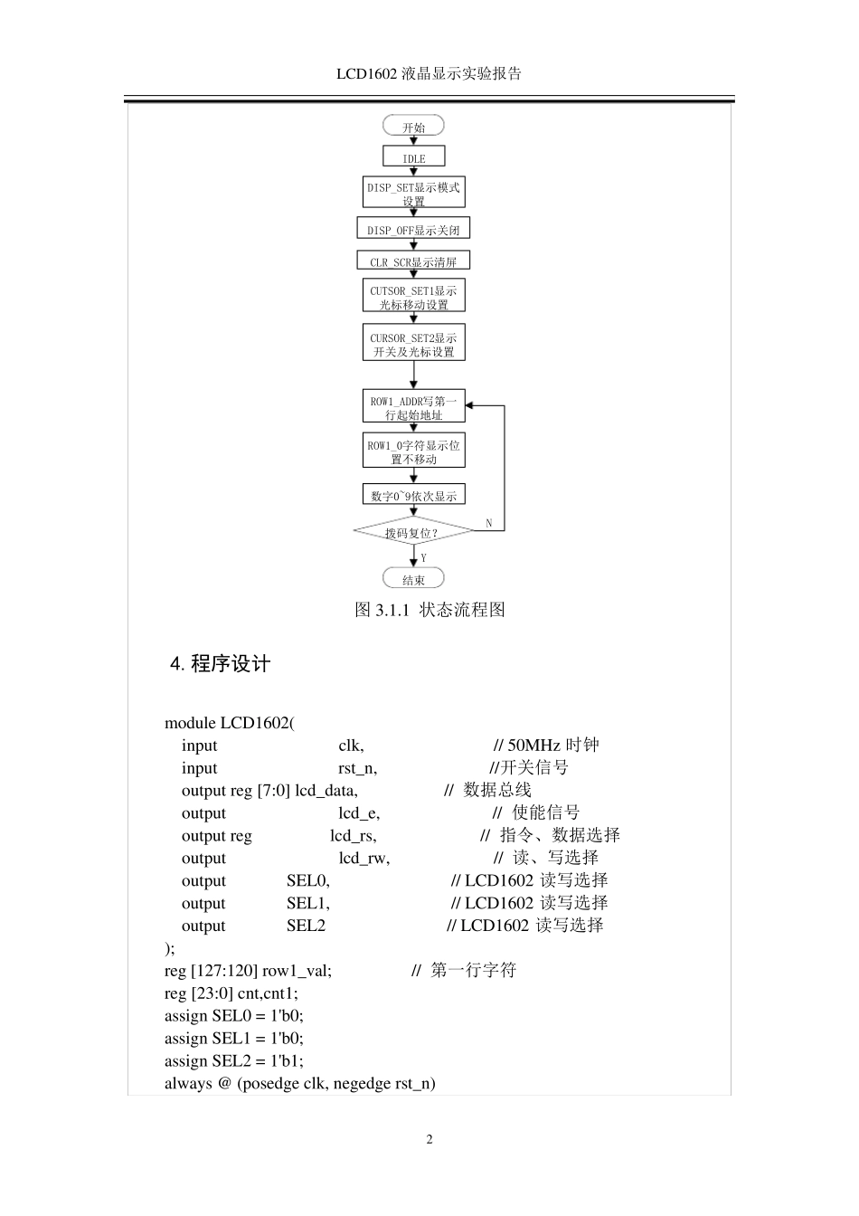 LCD1602液晶显示实验报告_第2页